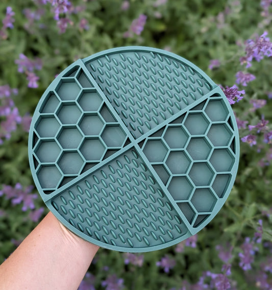 Hexagon Lick Mat Forest