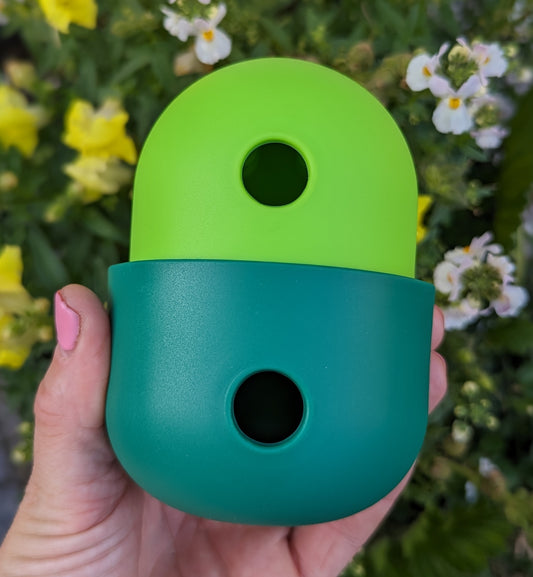 Treat Dispenser & Slow Feeder Combo Lime & Forest Green