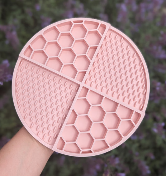 Hexagon Lick Mat Blush