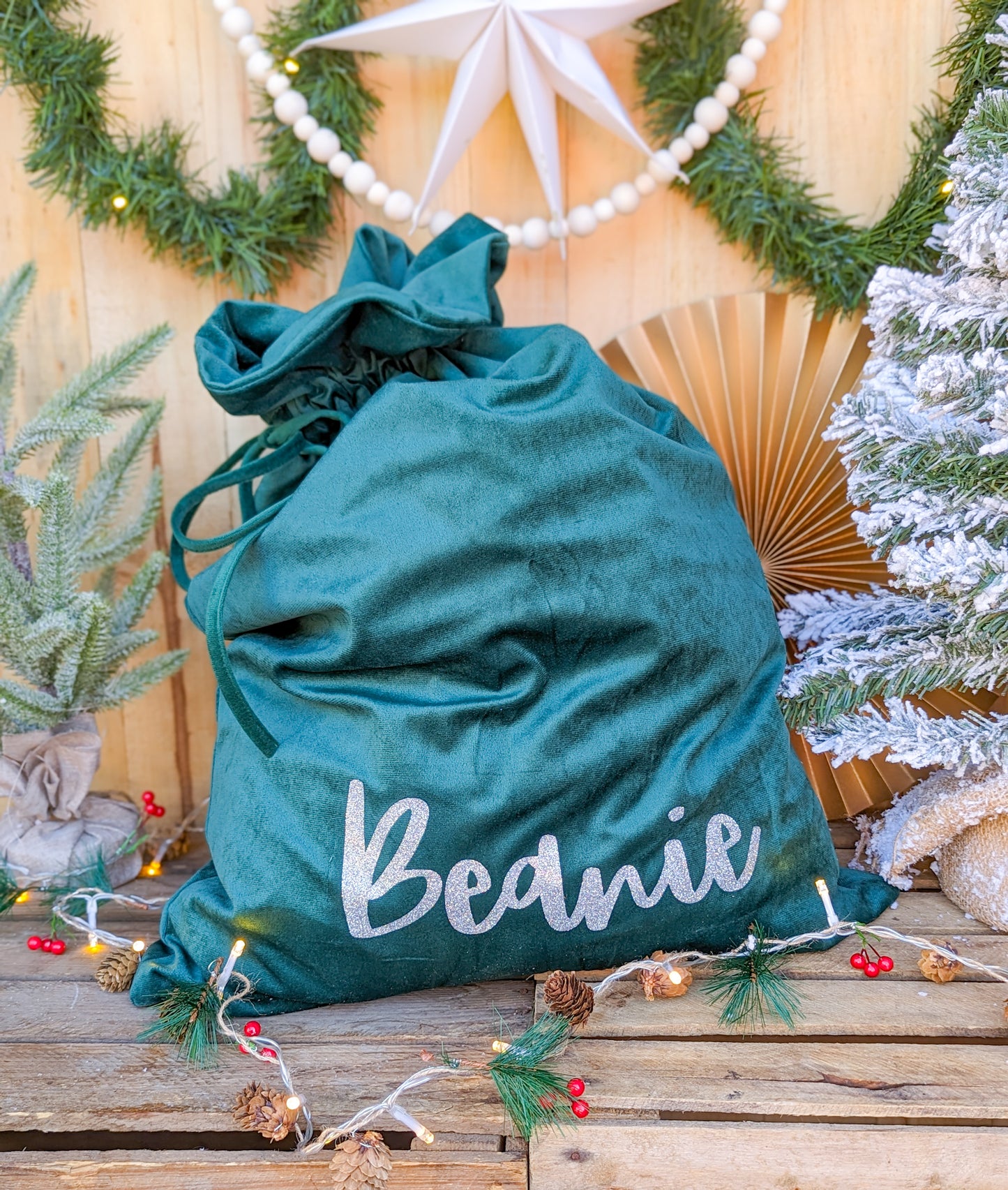 Velvet Christmas Santa Sack | Personalised