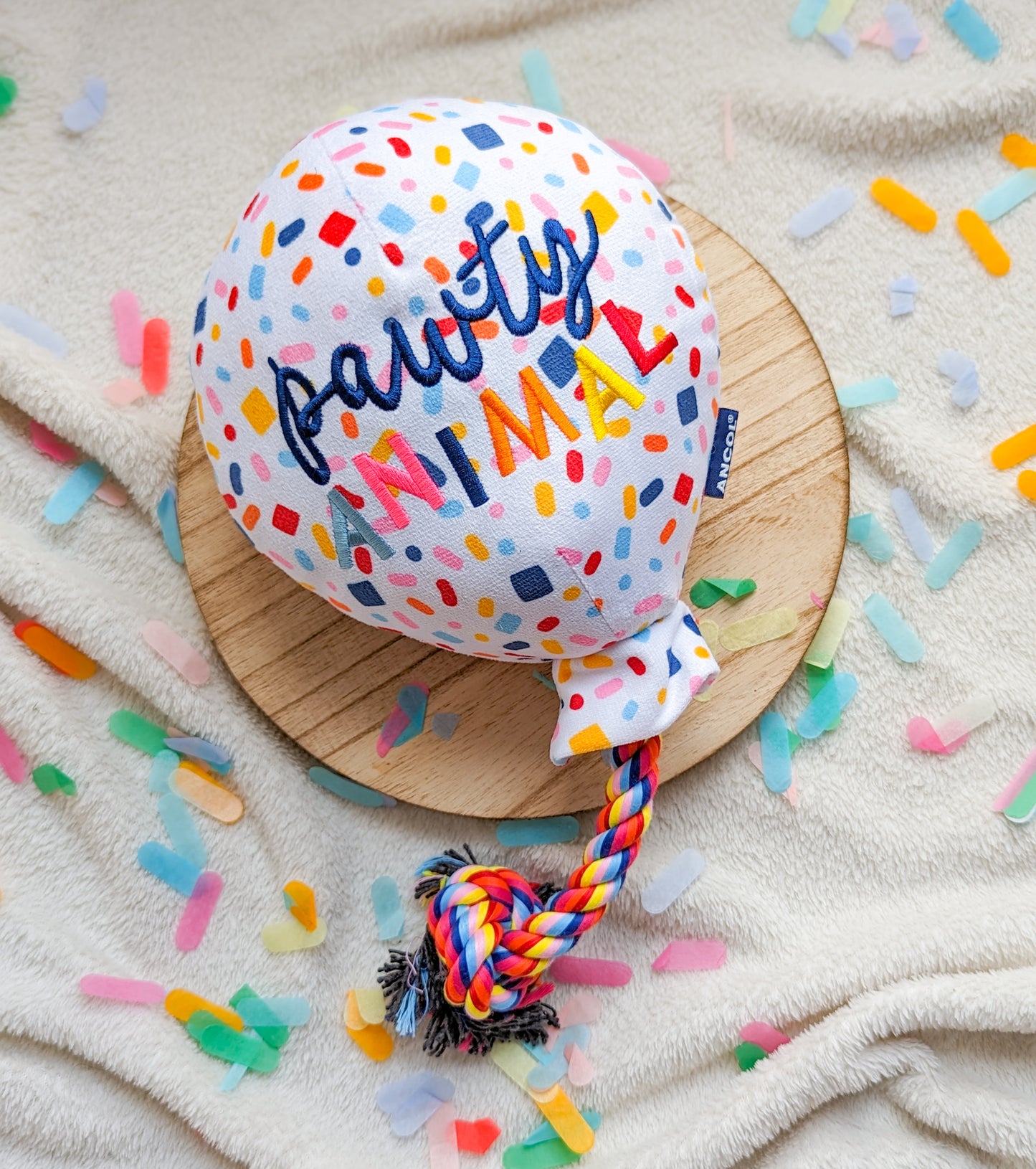 Pawty Animal Tug Balloon Birthday Toy