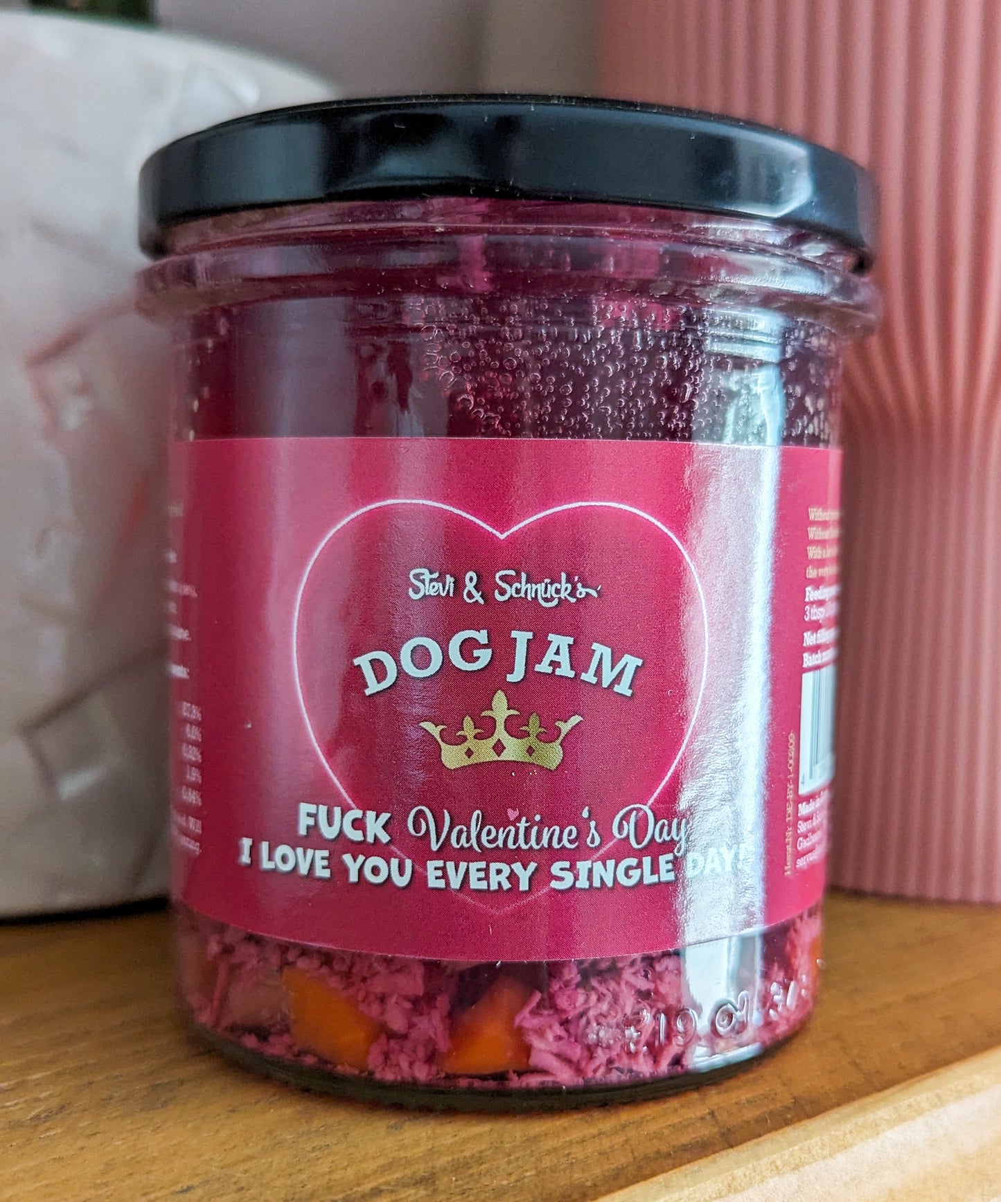 Chicken & Beetroot "F*ck Valentine's Day" Dog Jam