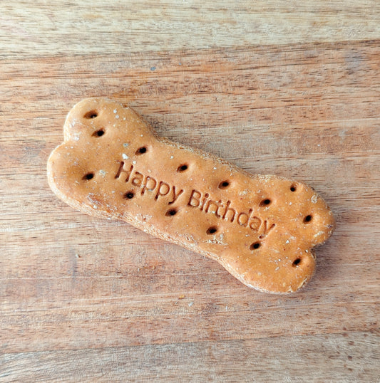 Peanut Butter Grain Free Happy Birthday Bone