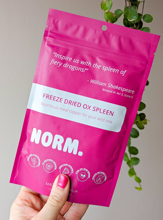 NORM. Freeze Dried Ox Spleen Meal Topper