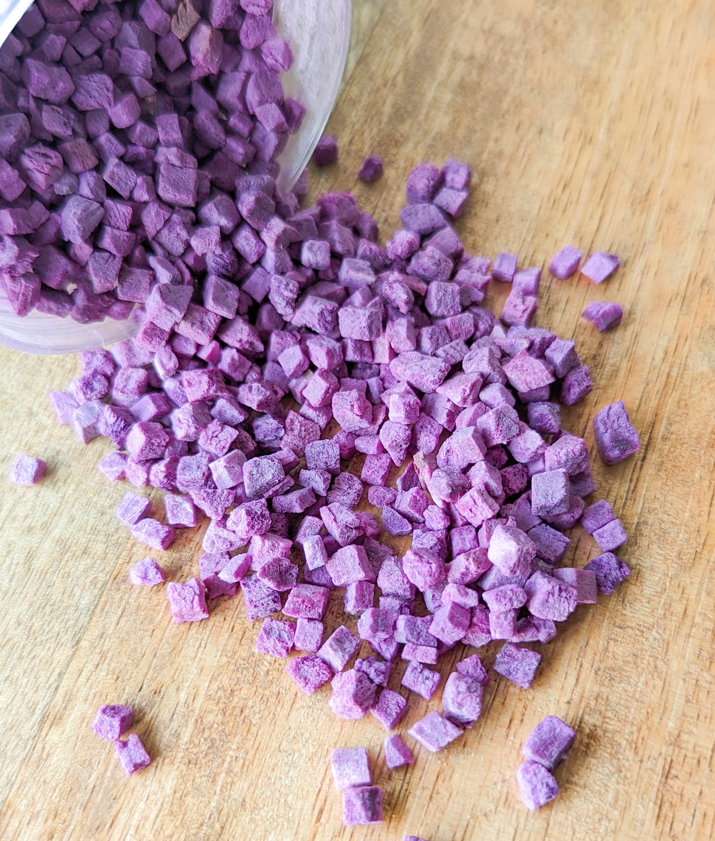 Purple Sweet Potato Mini Cubes | Freeze Dried