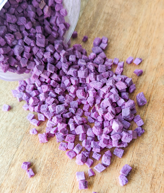 Purple Sweet Potato Mini Cubes | Freeze Dried