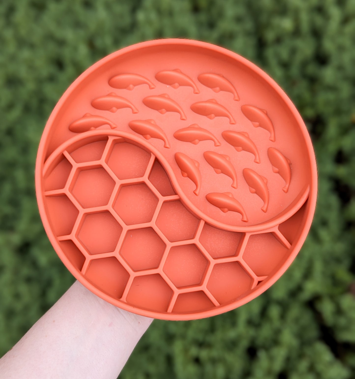 Honeycomb Dreams Slow Feeder Bowl | Terracotta