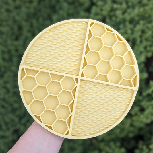 Hexagon Lick Mat Buttercream