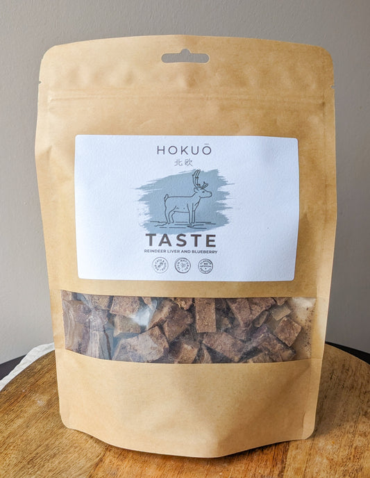 Reindeer Liver & Blueberry Treats Freeze-Dried ❘ Hokuō