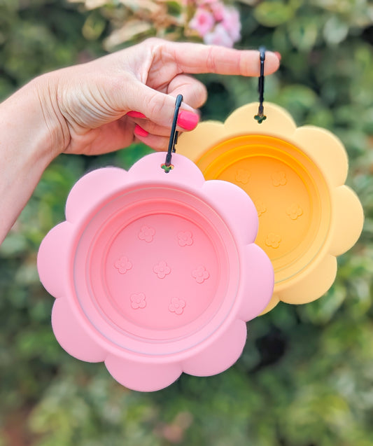 Flower Collapsible Water Bowl | 2 Colours