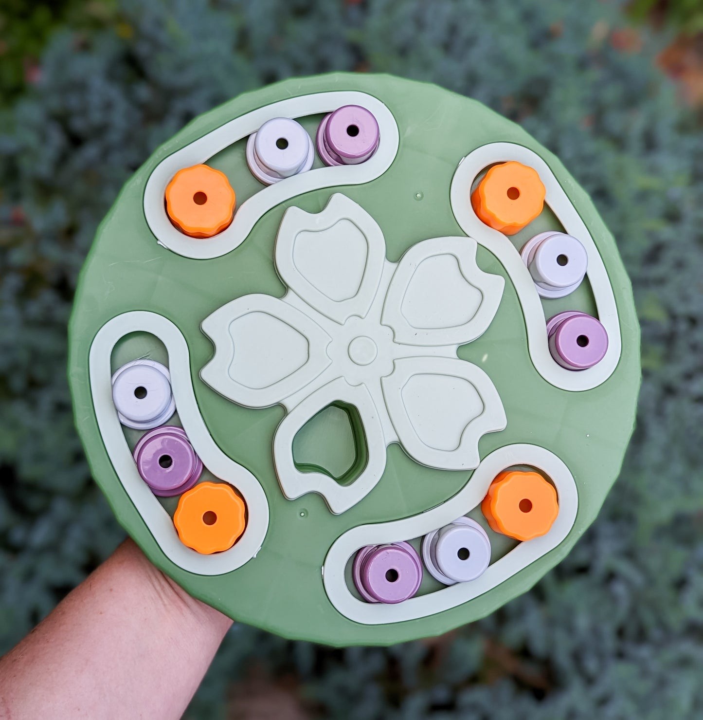 Enrichment Puzzle Feeder | Green Flower