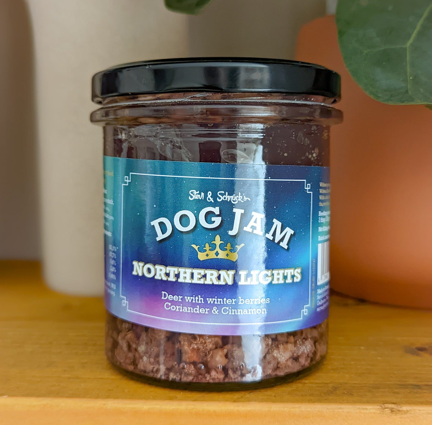 Deer & Winter Berries "Northern Lights" Dog Jam