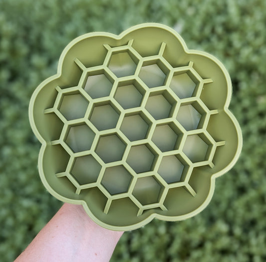 Honeycomb Flower Enrichment Bowl | Khaki