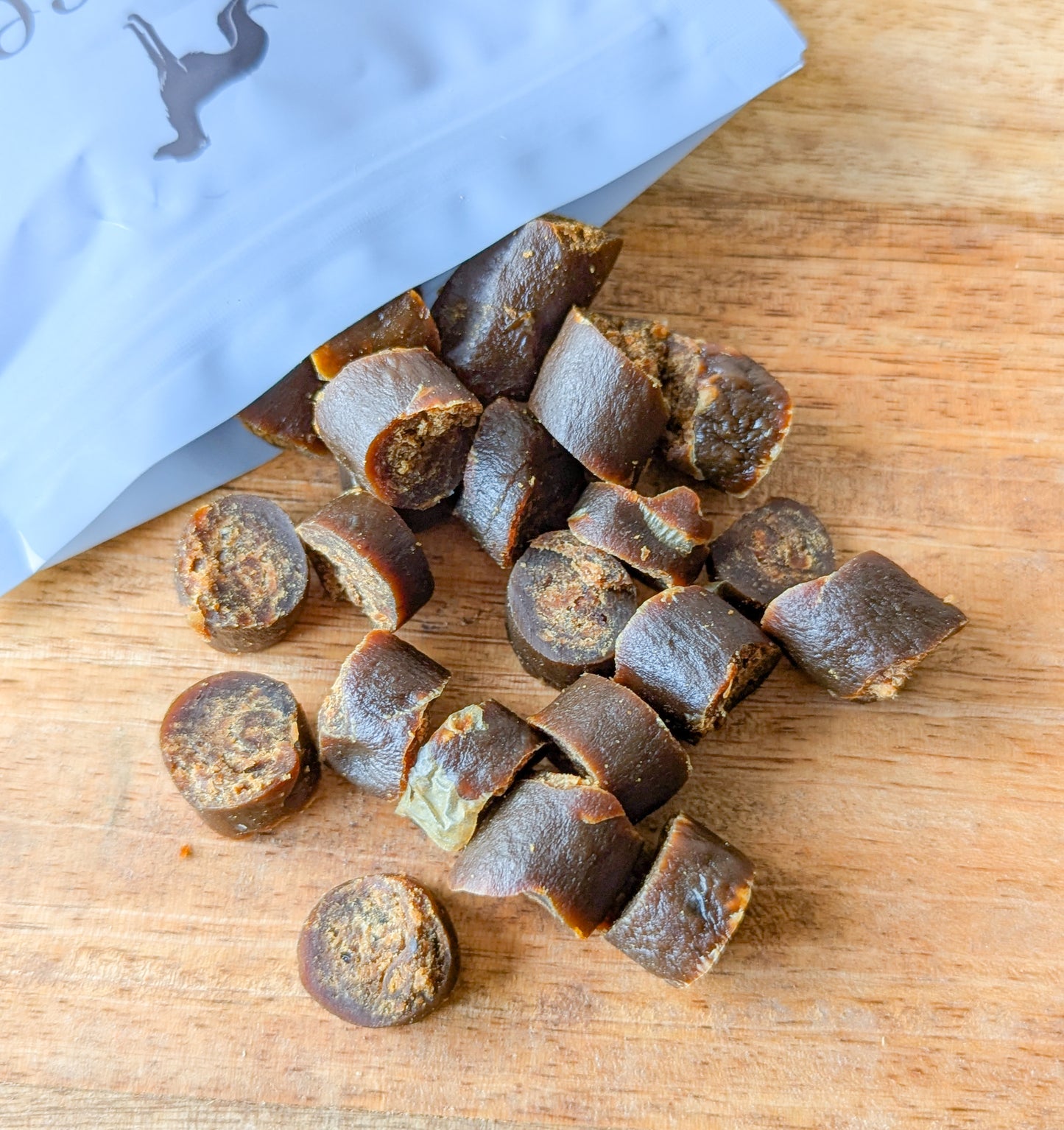 The Innocent Hound Grain Free Dog Treats | Sliced Duck Sausages with Cranberry