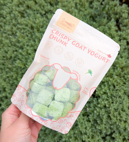 Loopy Paws | Crispy Freeze-Dried Goat Yogurt Treats | Veggie & Apple