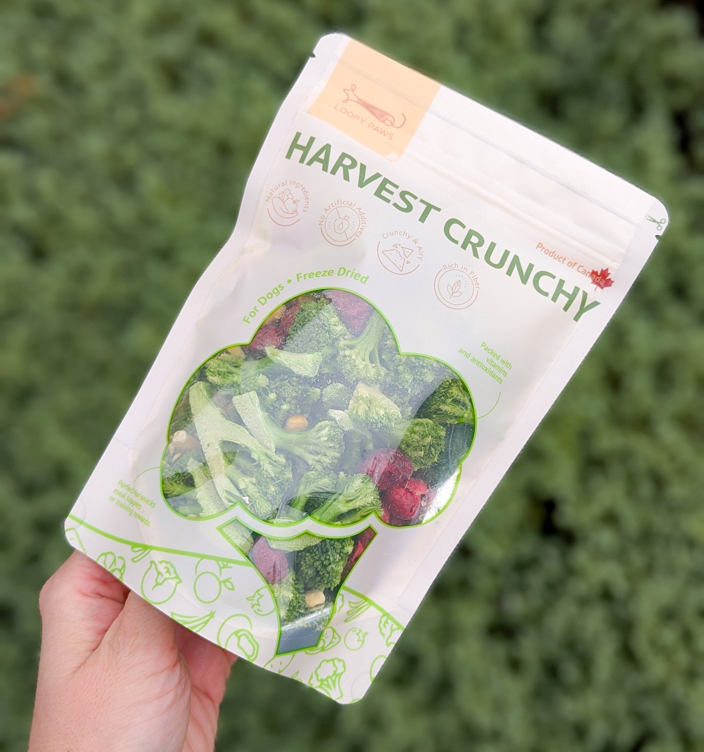 Loopy Paws | Harvest Crunchy Freeze-Dried | Broccoli, Cranberry & Corn