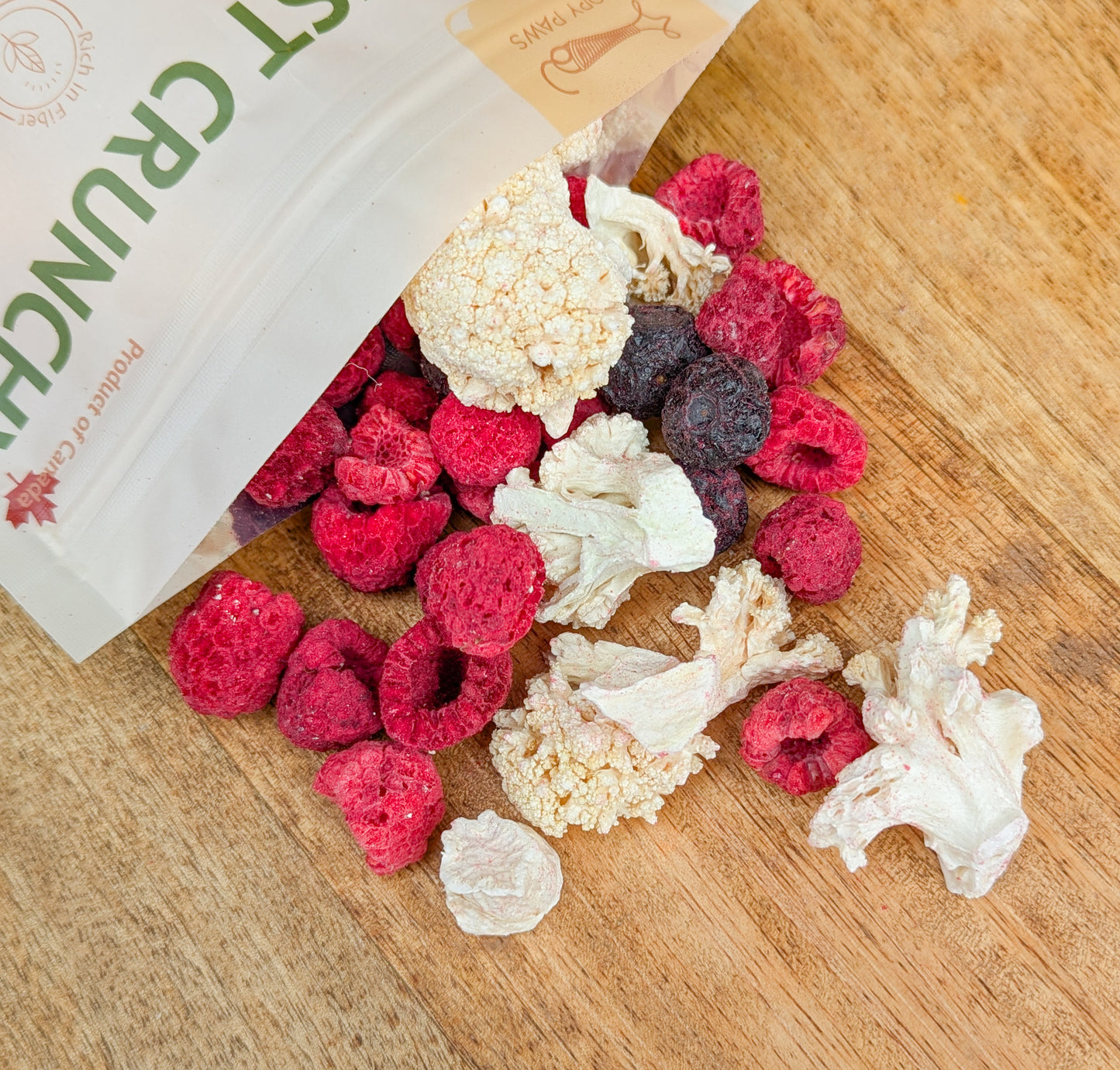 Loopy Paws | Harvest Crunchy Freeze-Dried | Cauliflower, Blueberry & Raspberry