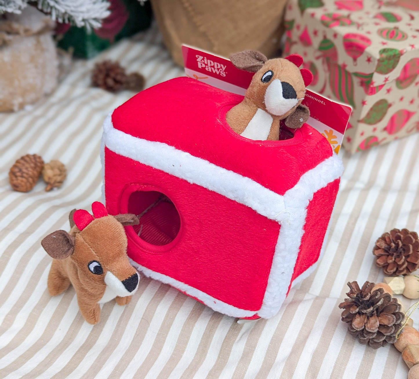 Zippy Paws | Holiday Zippy Burrow® | Reindeer Pen