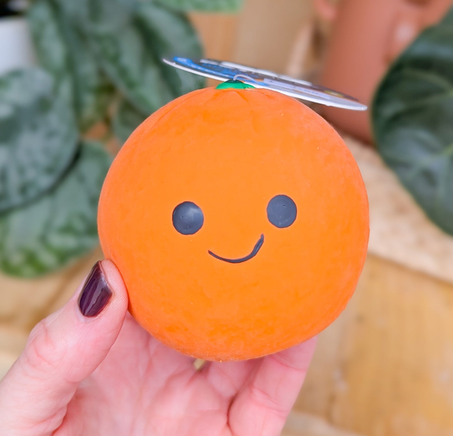 Foody Faces Latex Toy | Orange | Small