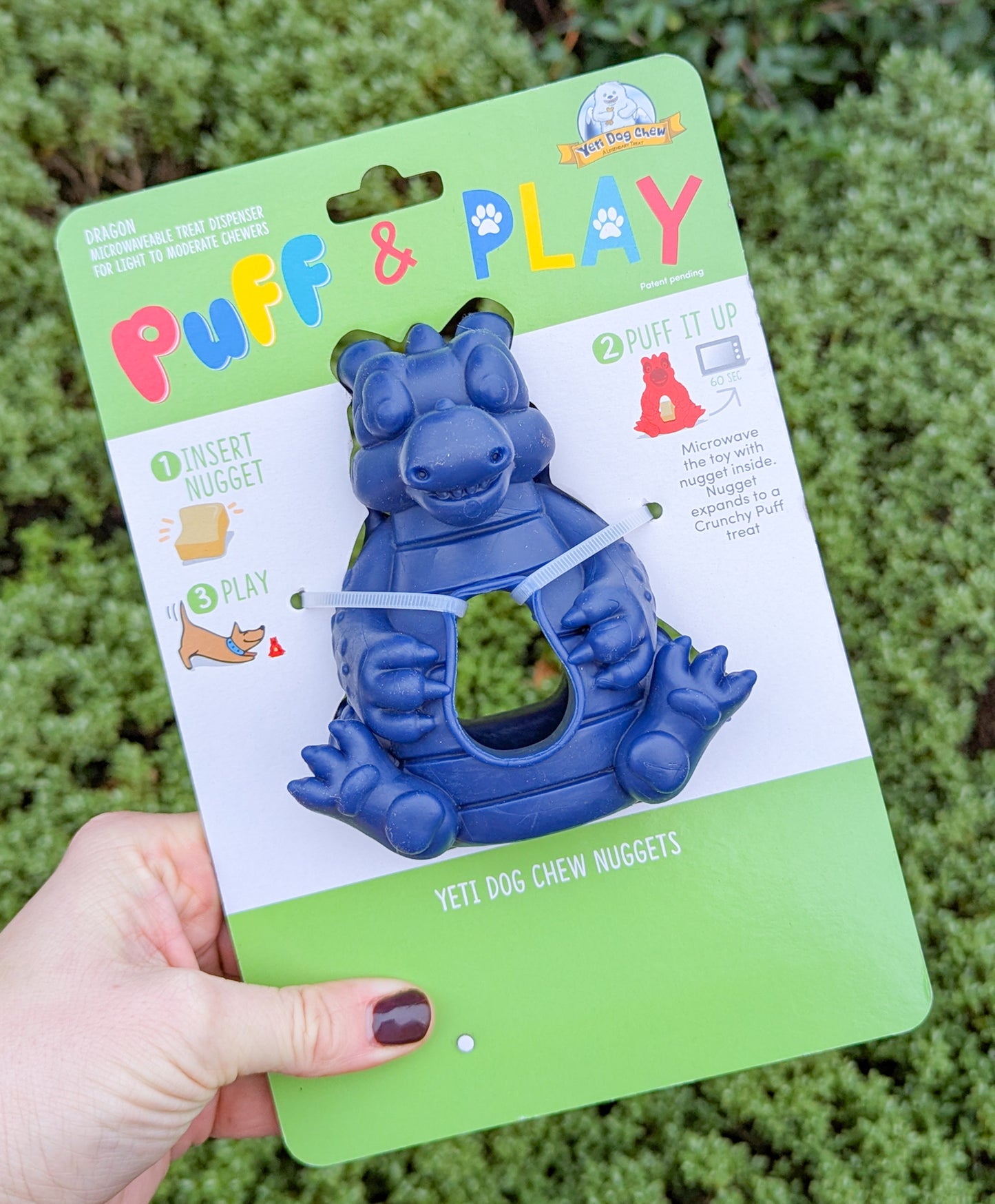 Puff & Play Yak Yeti Dragon Toy | Blue