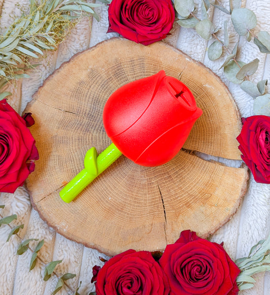 "Roses Are Red" | Rose Enrichment Toy & Slow Feeder