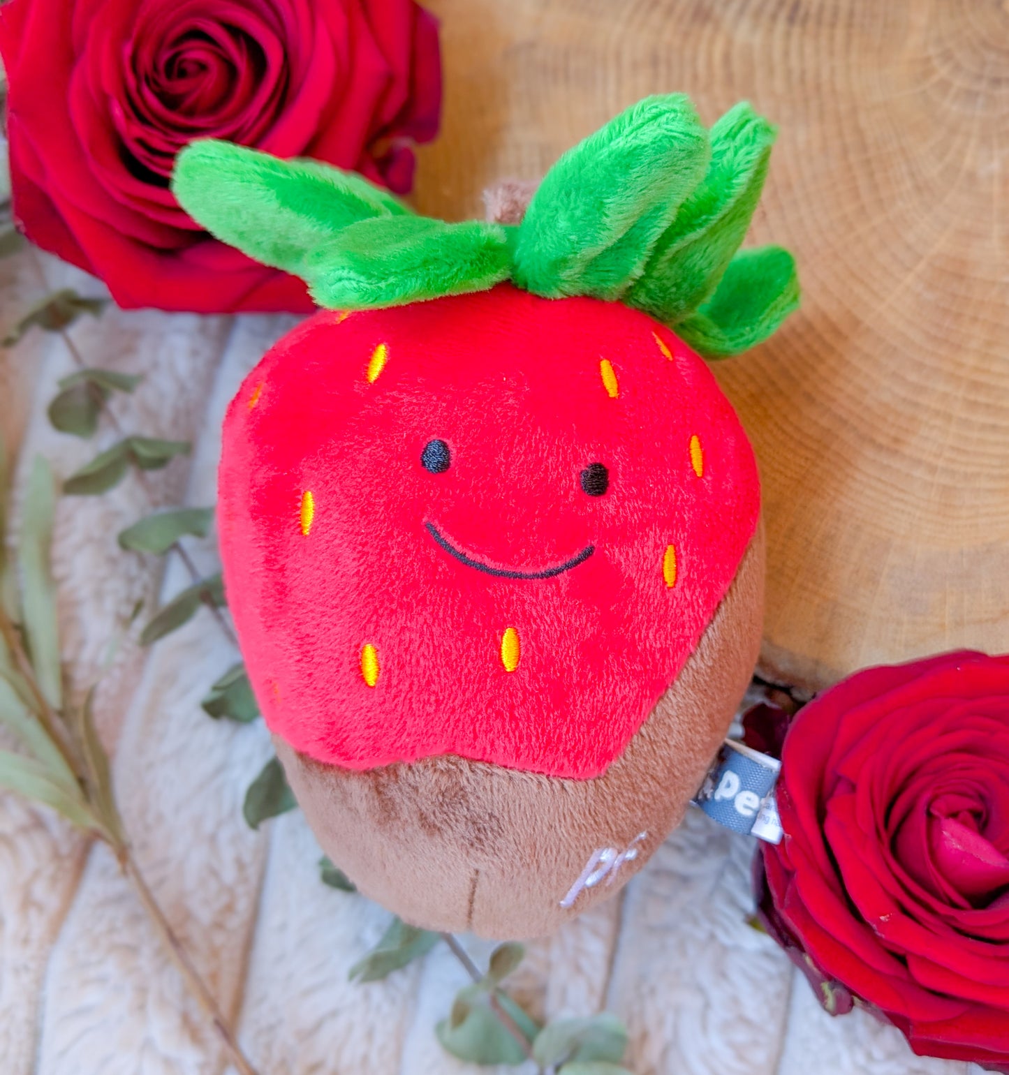 Charlie Chocolate Dipped Strawberry Plush Toy