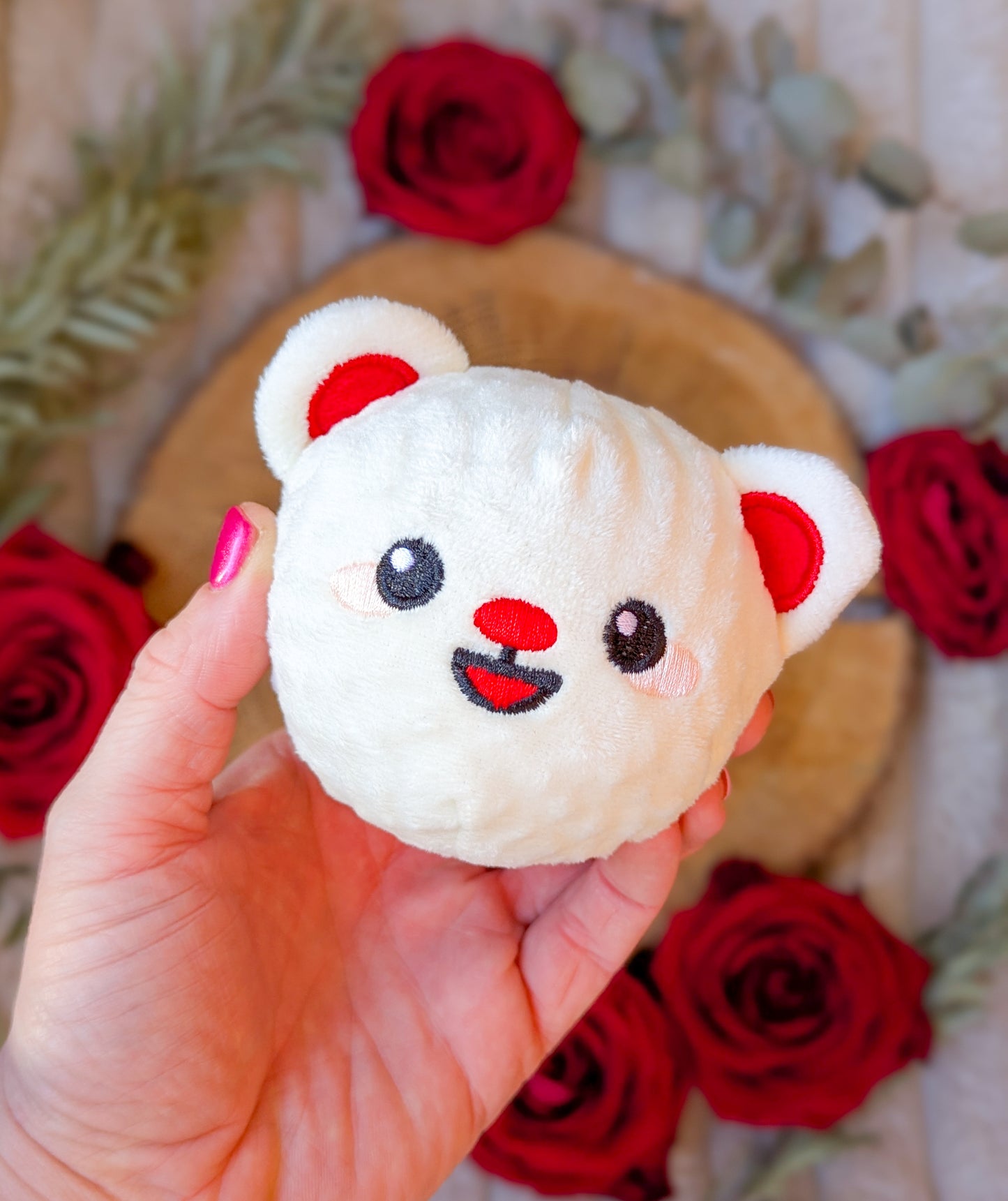 Hugsmart | Woof Love Bear | Dog Ball Toy