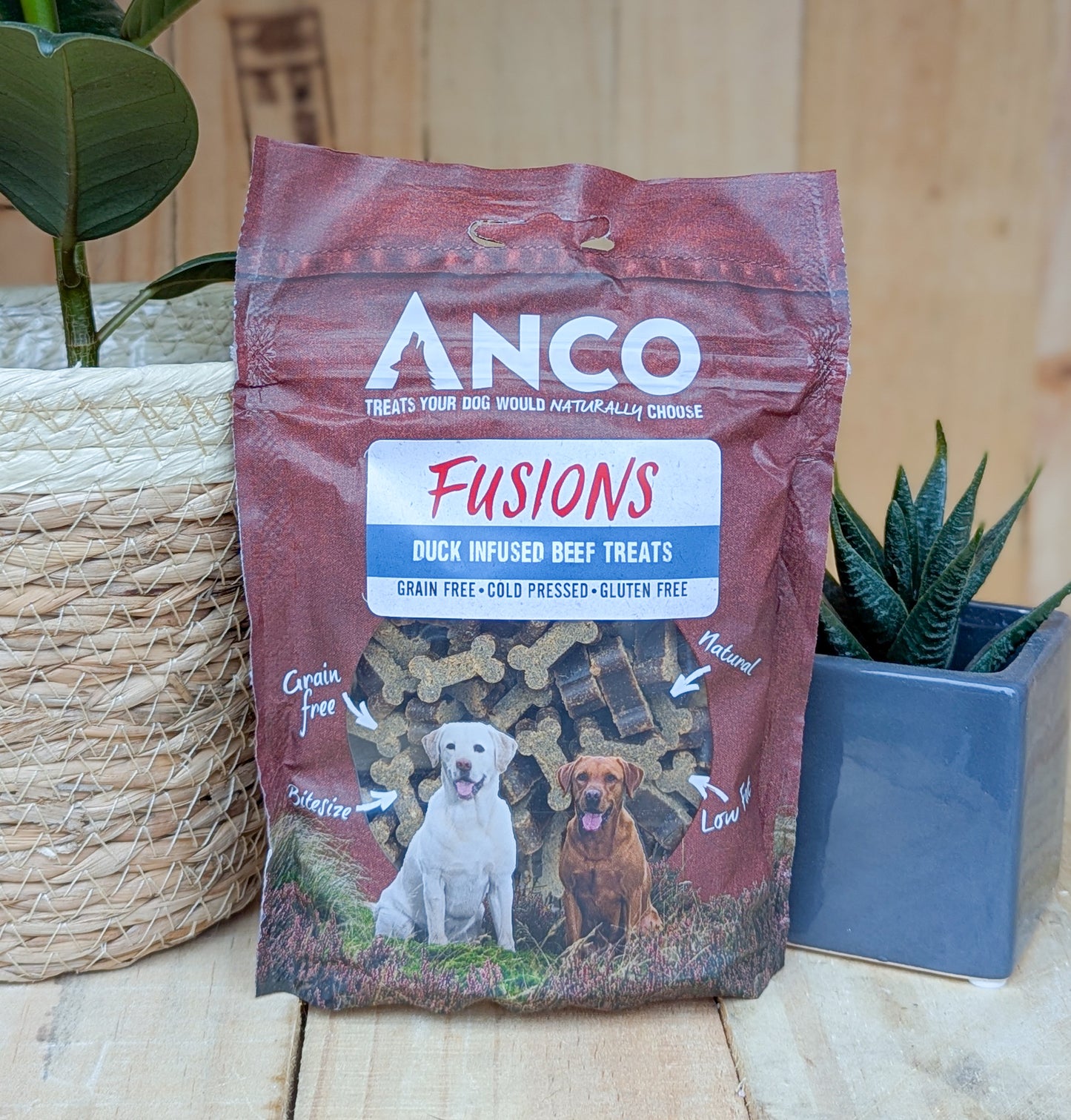 Anco Fusions Mini Bone Treats | Beef & Duck