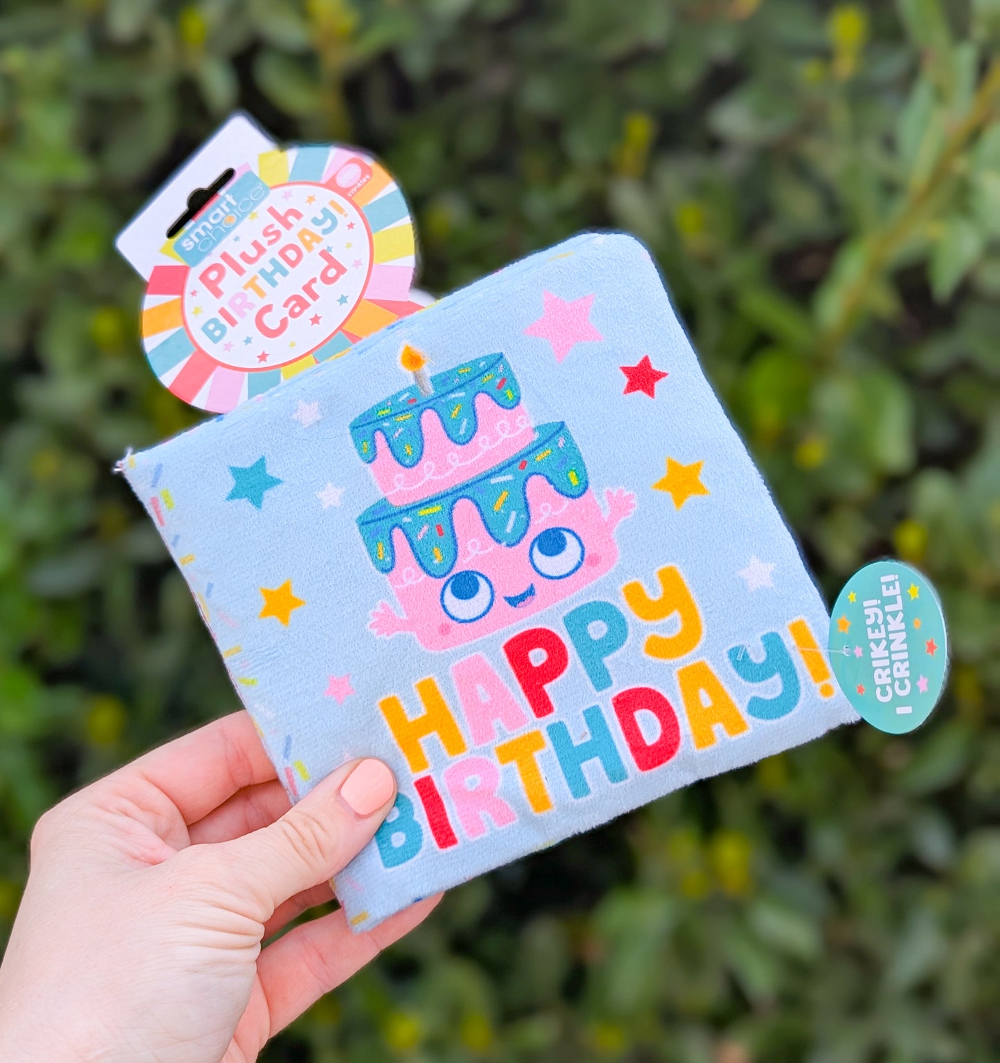 Birthday Card Crinkle Plush Toy