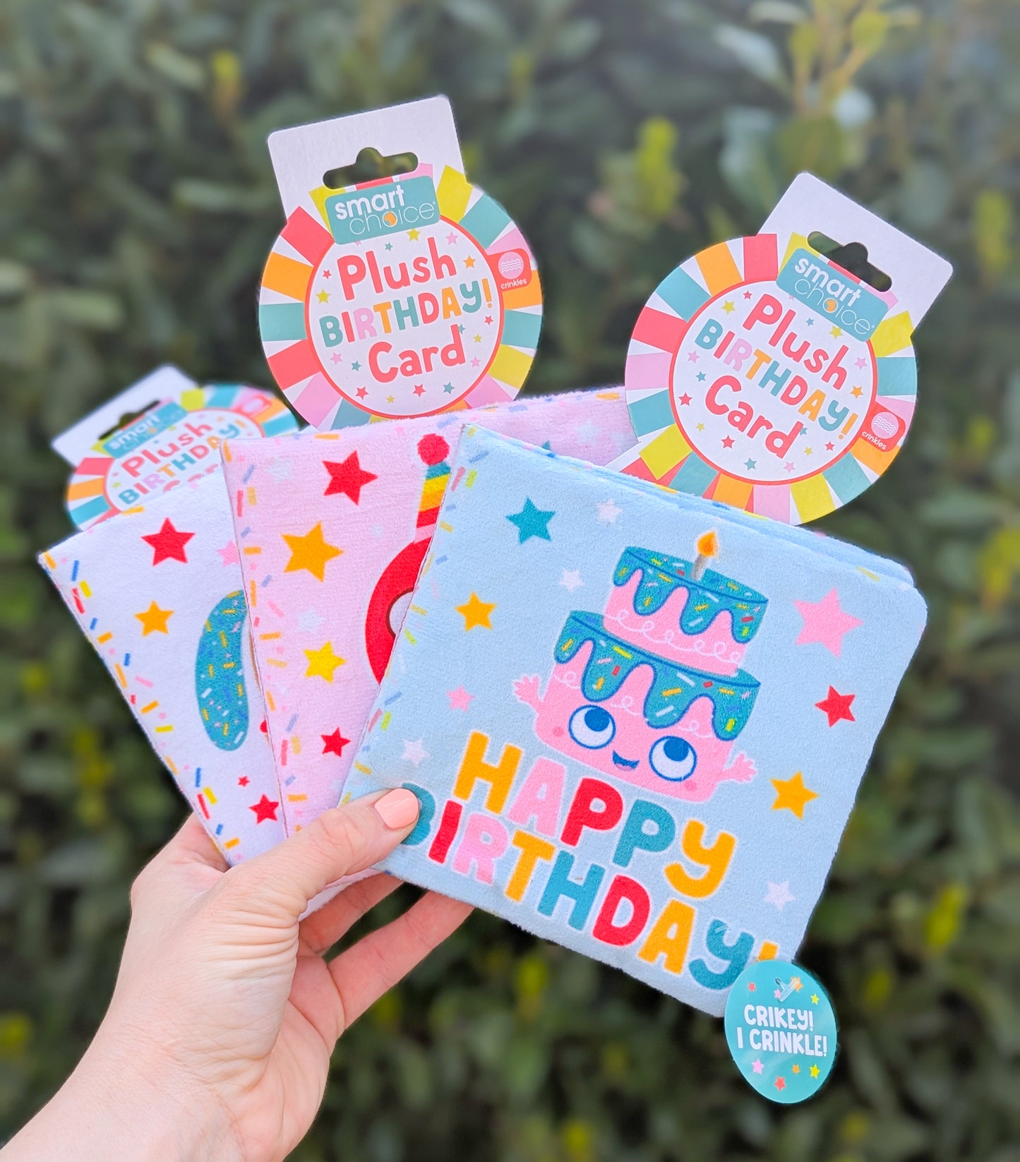 Birthday Card Crinkle Plush Toy