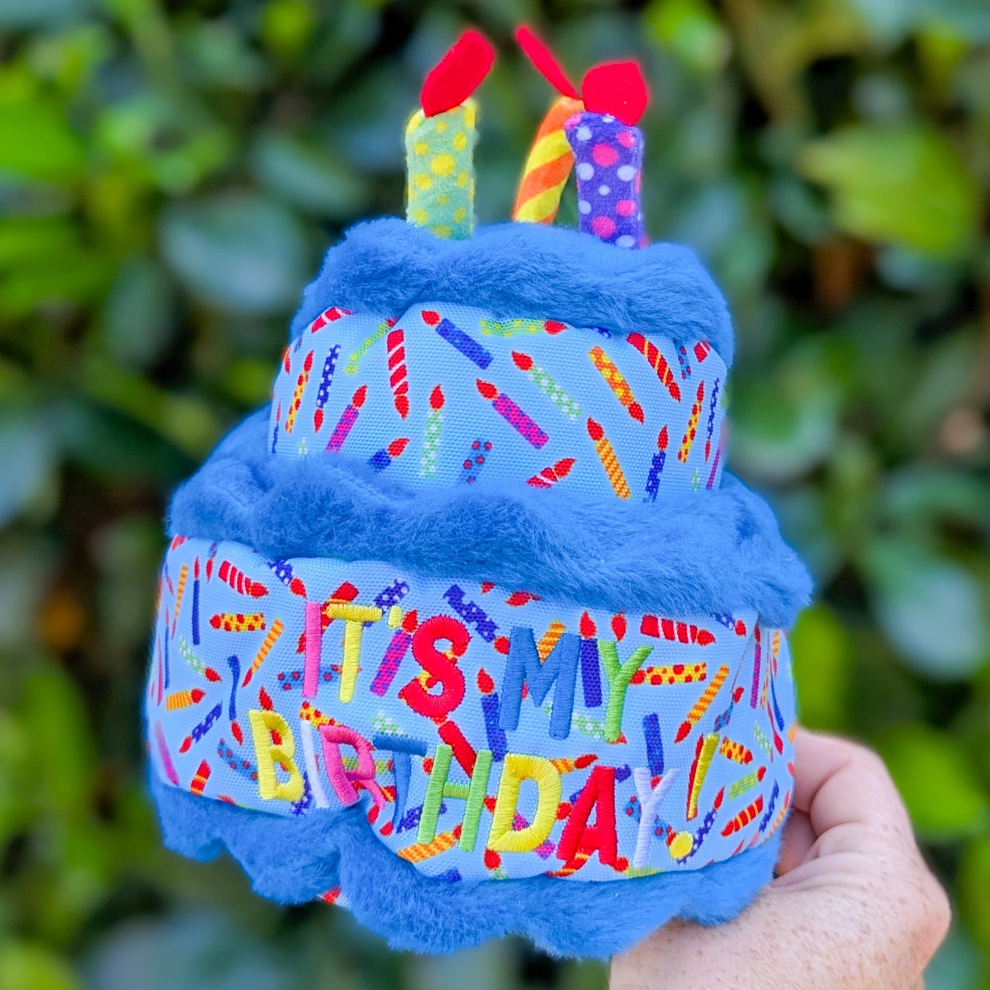 The Worthy Dog Plush Toy | Birthday Cake