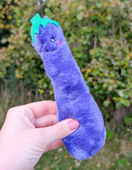 😺 ZippyClaws Kickerz® | Aubergine Cat Toy 🍆