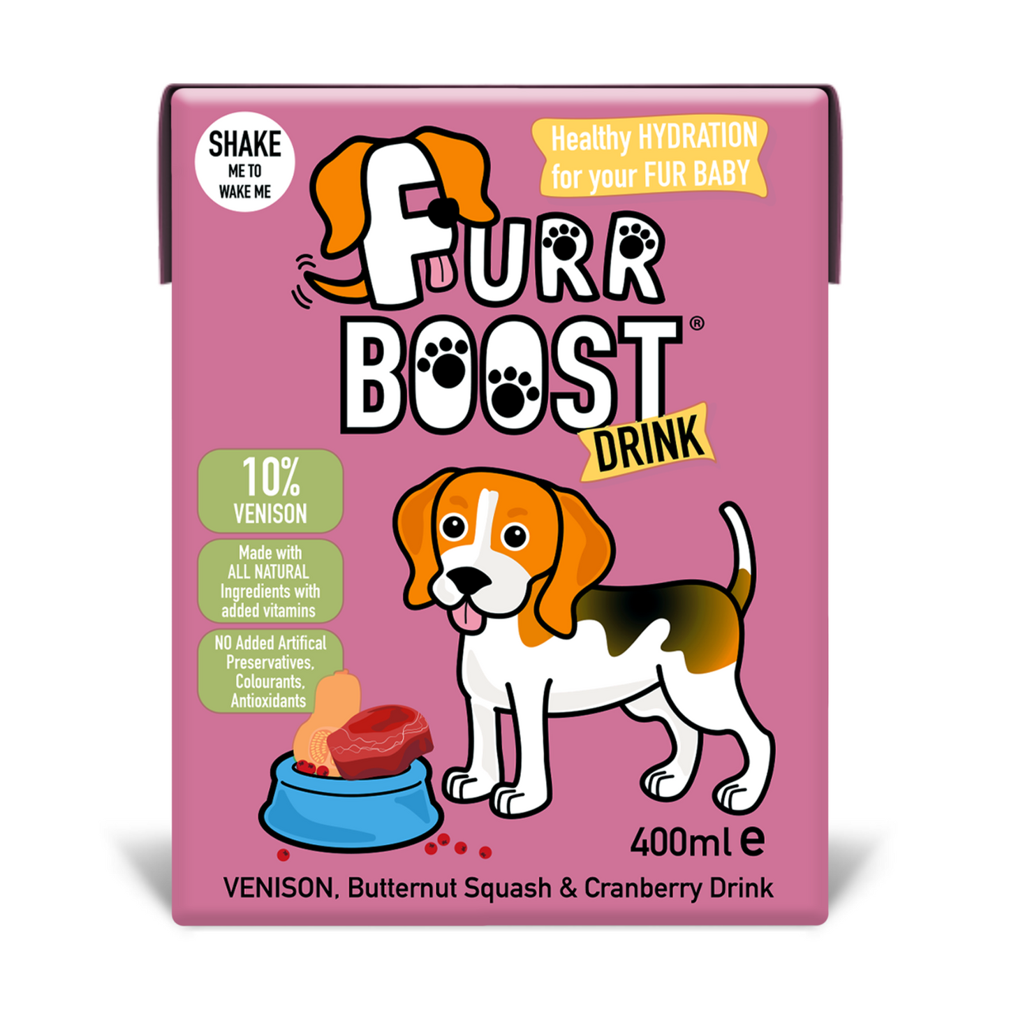 Furr Boost Venison, Butternut Squash & Cranberry 400ml