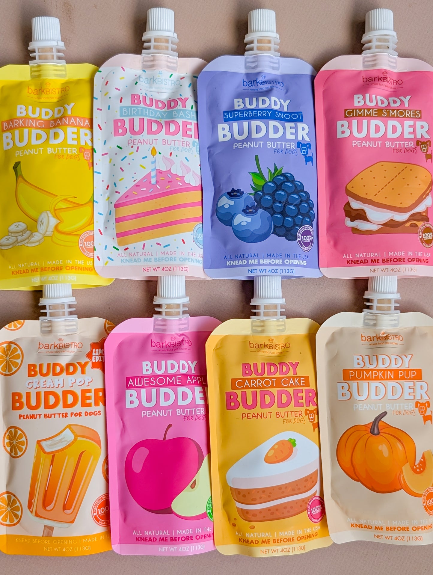 Bark Bistro | Buddy Budder | Flavoured Peanut Butters | 2 Sizes