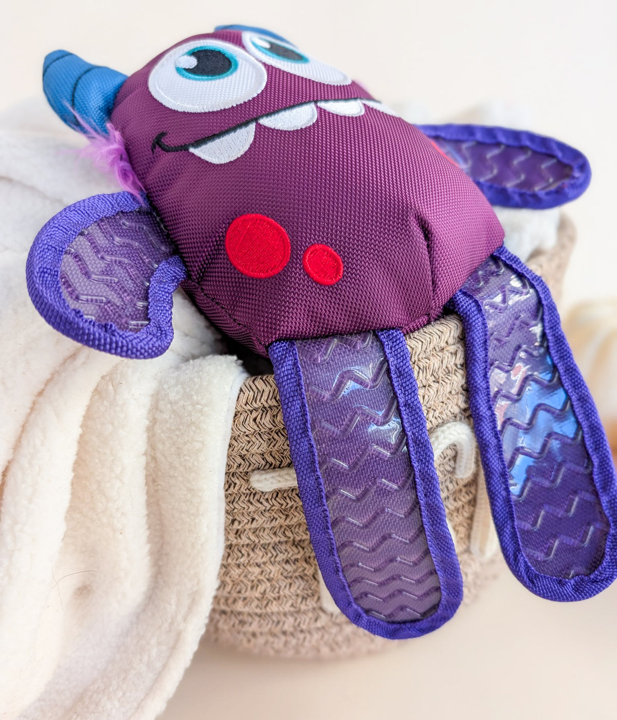 Lauren's Choice Multi-Texture Purple Monster Toy