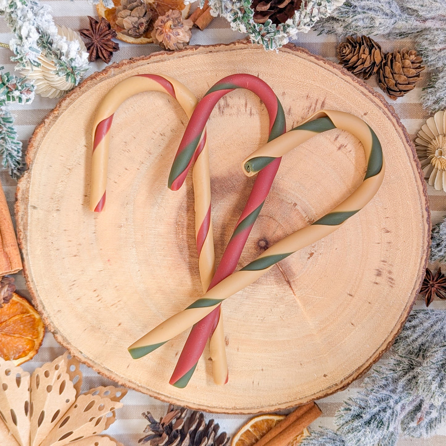 Christmas Candy Cane Veggie Chews