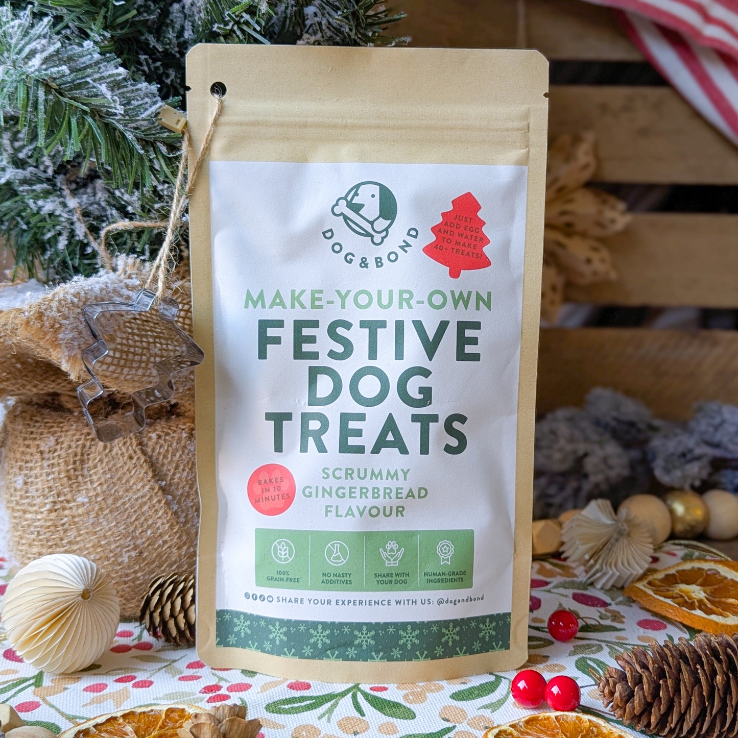Dog & Bond | Make Your Own Festive Dog Treats | Scrummy Gingerbread Flavour