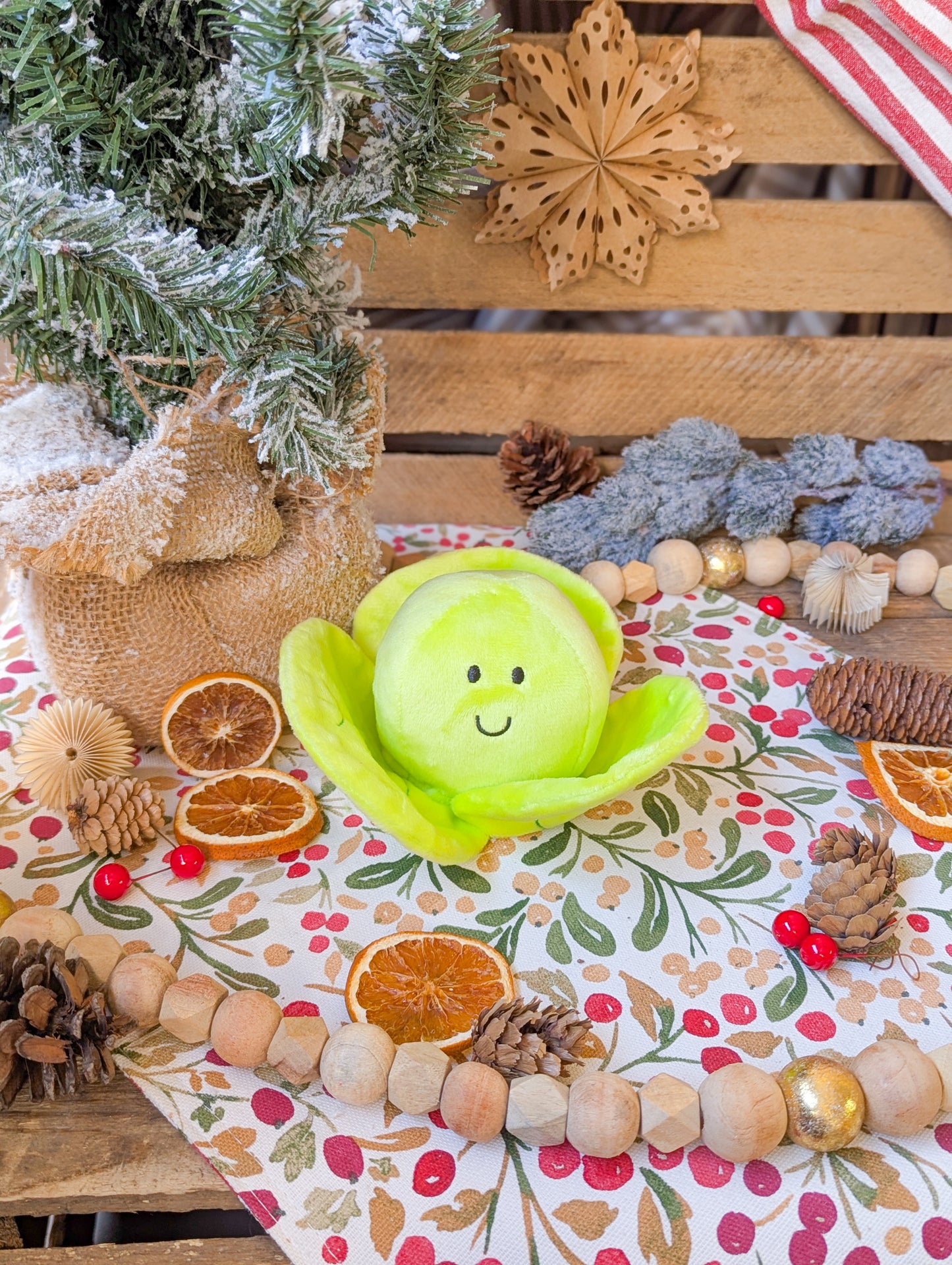 Foodie Faces | Christmas Fluffy Sprout Plush Toy