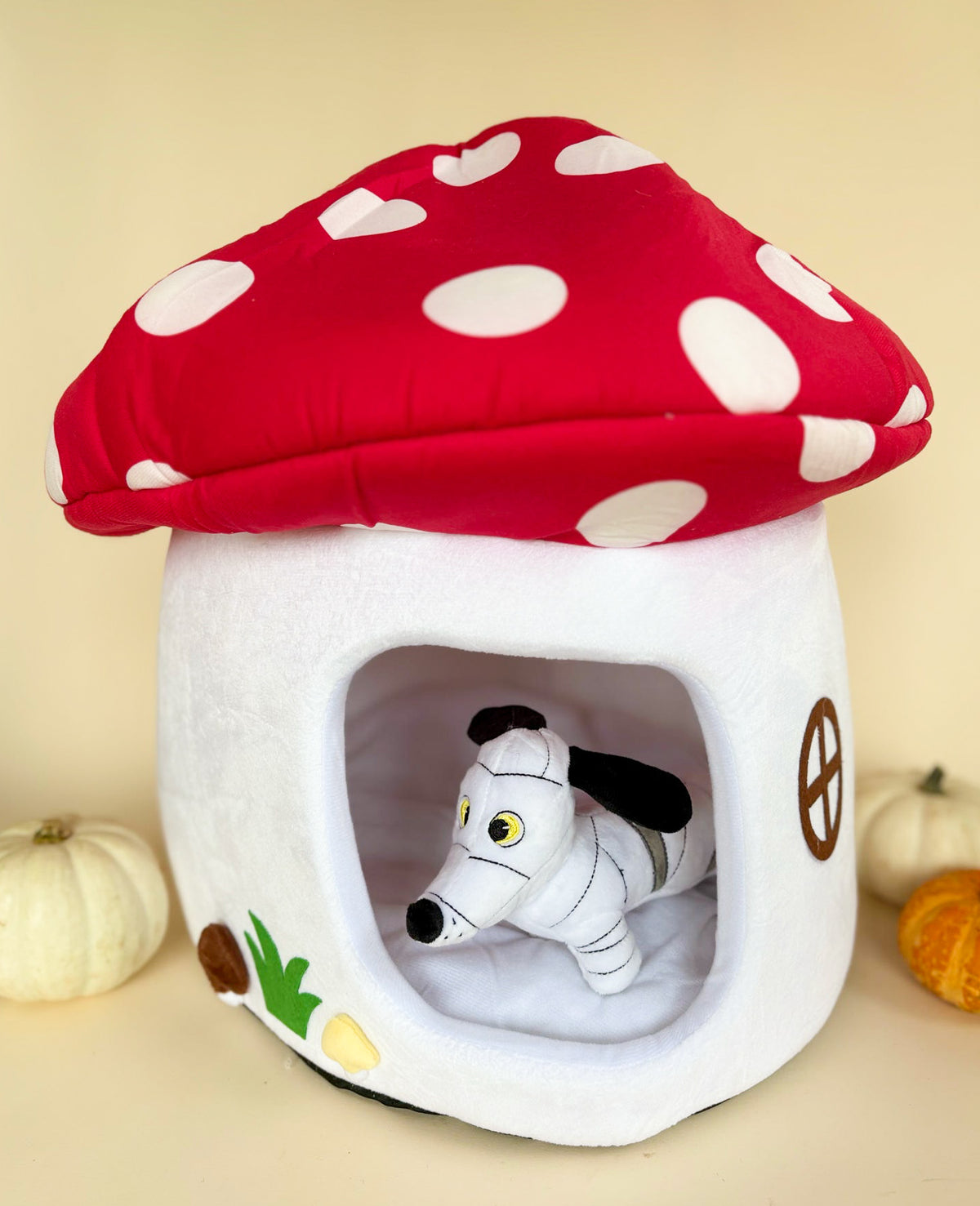 “Toadstool Cottage” Cosy Pet Hideaway *Dog Not Included