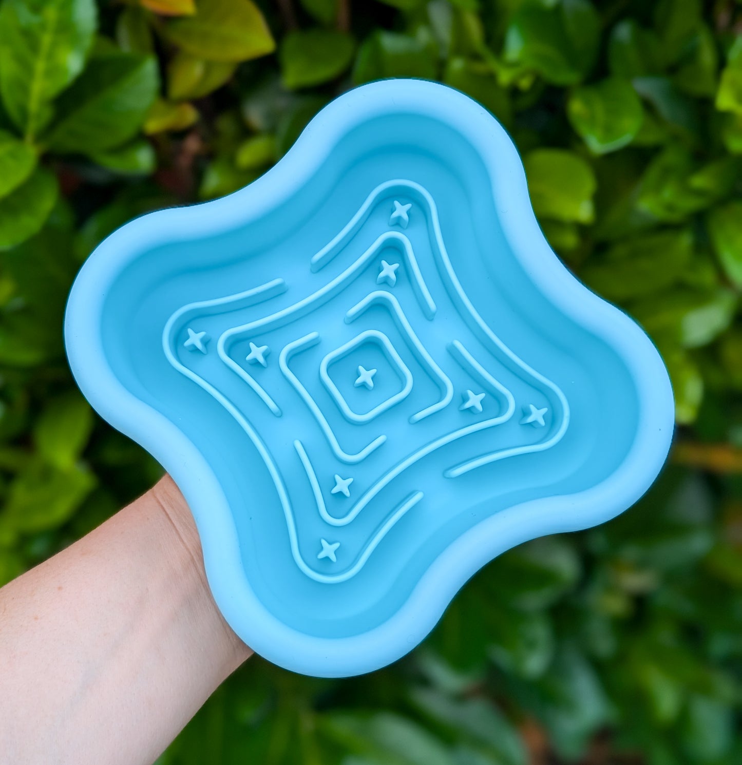 Clover Maze Small Enrichment Bowl | Turquoise