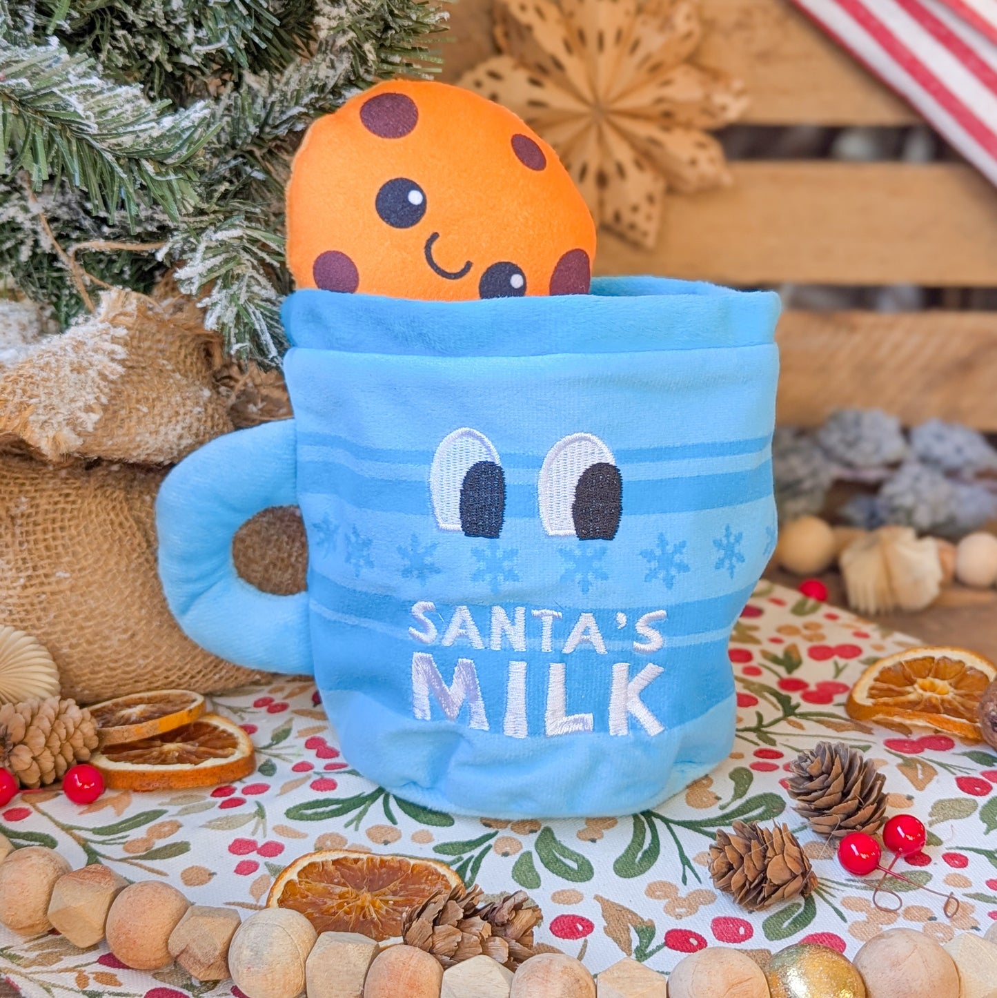 Hugsmart | Happy Woofmas Santa’s Milk Cookies Interactive Burrow Toy