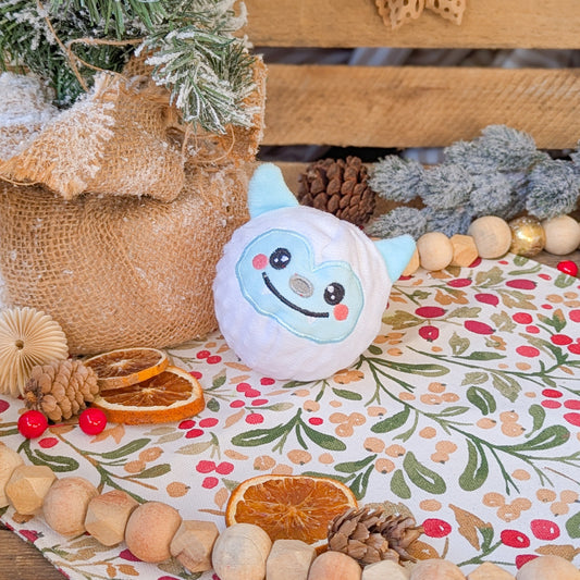 Hugsmart | Happy Woofmas Yeti Dog Ball Toy