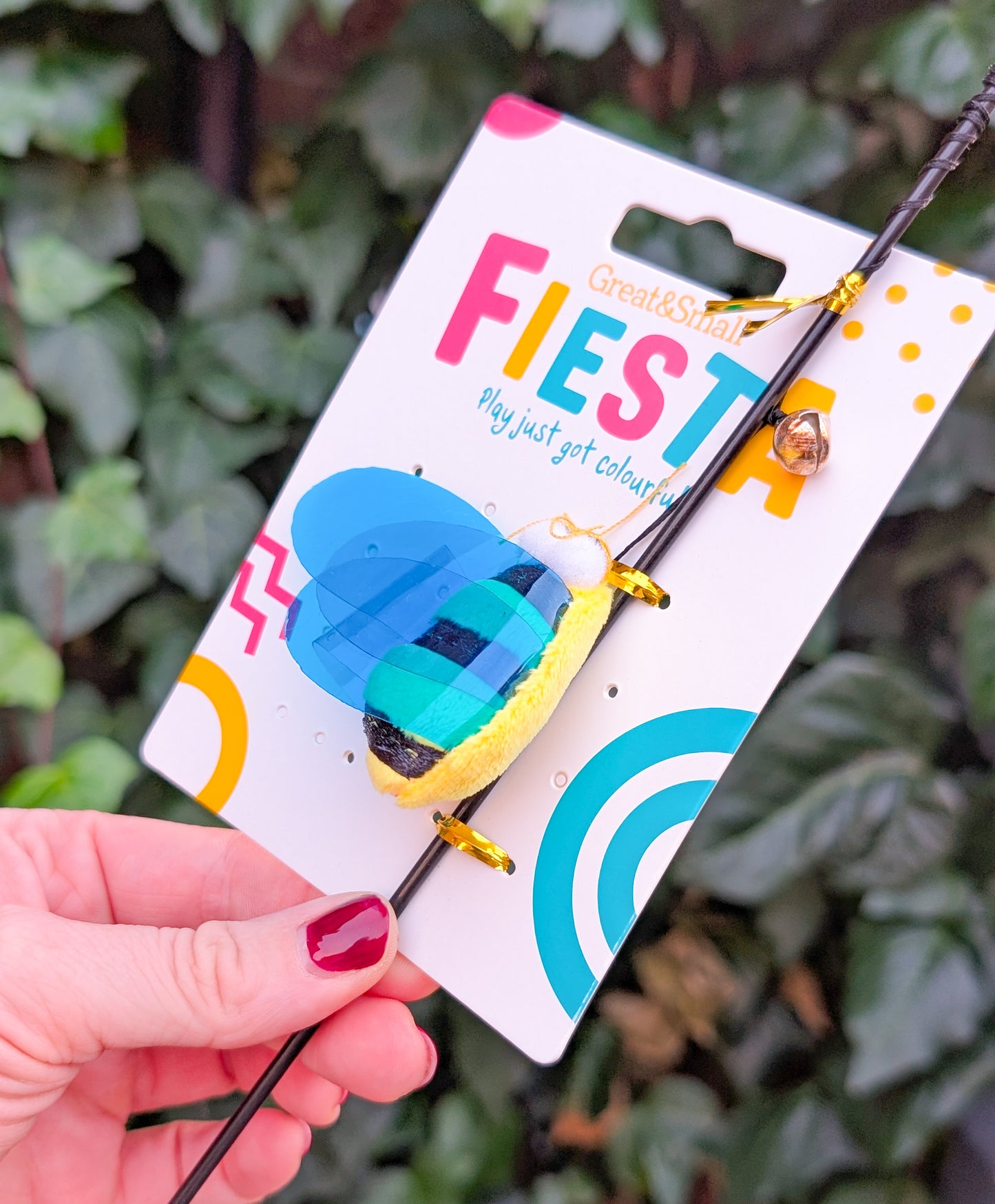 🐈‍⬛ Great&Small Fiesta Bee Dangler Cat Toy 🐝