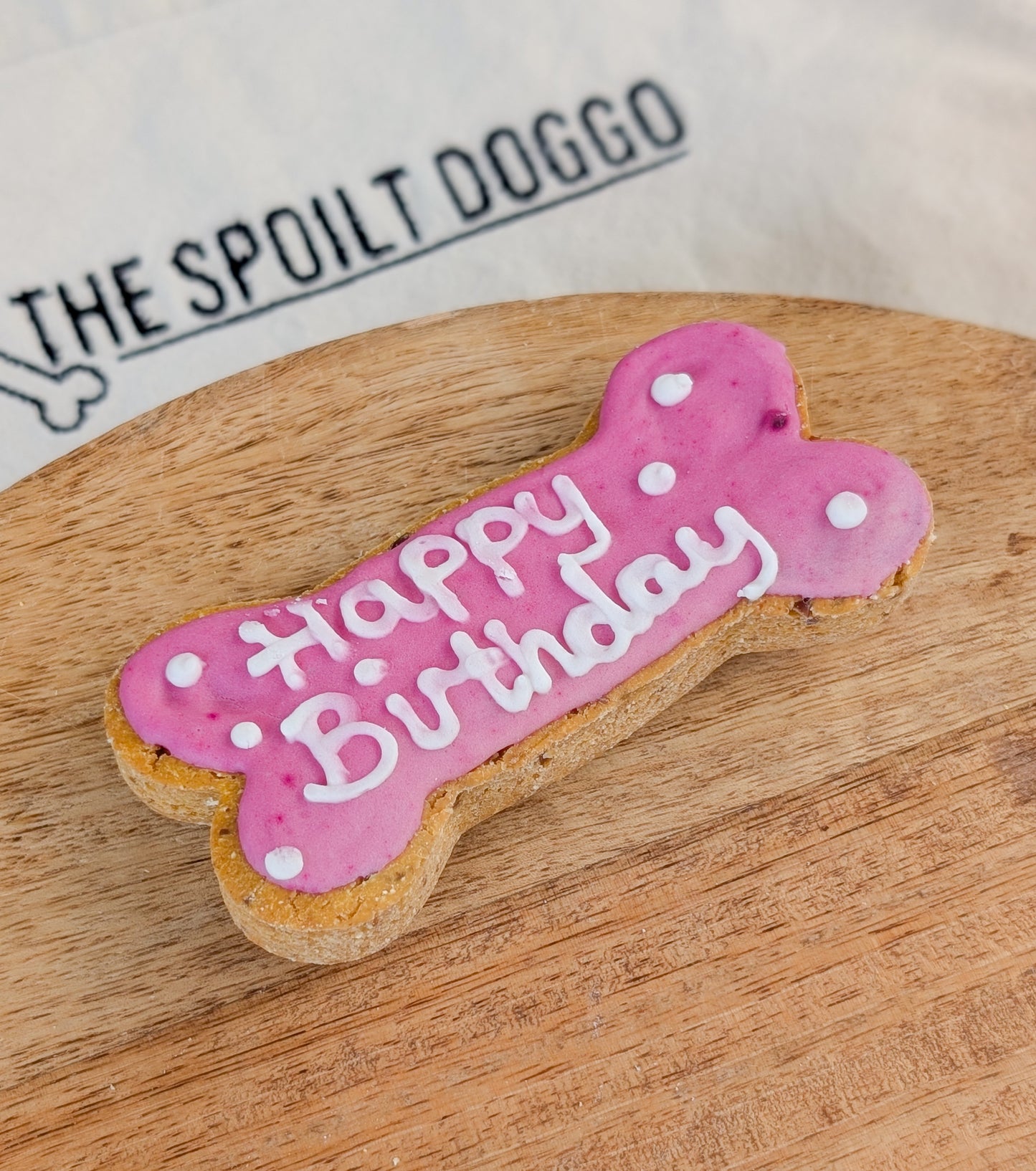 Happy Birthday Iced Biscuit