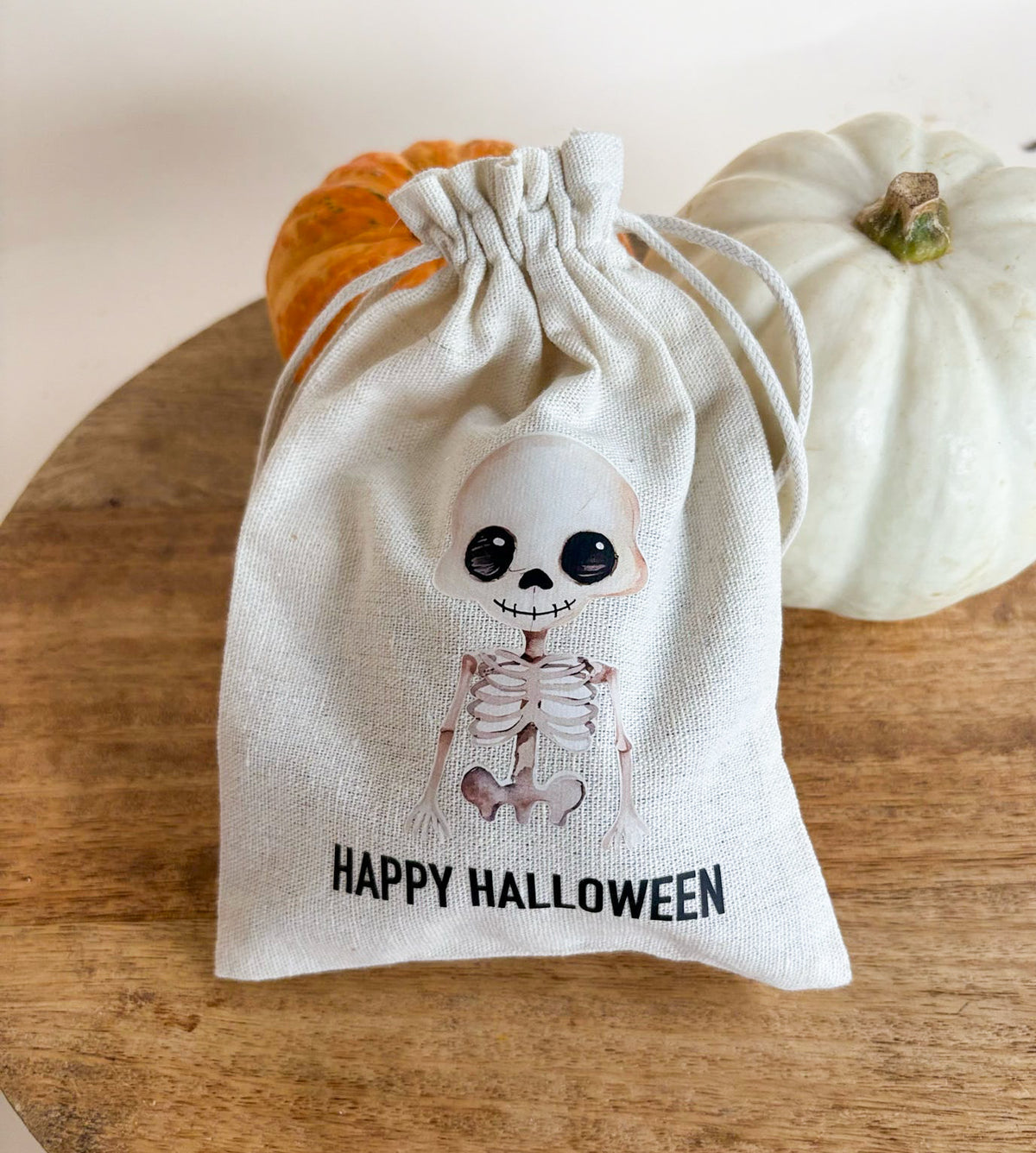Mini Cuties Jute Bag Filled With Halloween Chicken & Pumpkin Chews 🦇 🎃