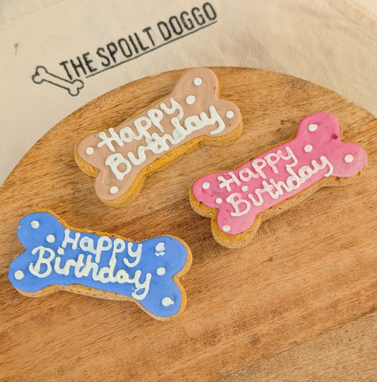 Happy Birthday Iced Biscuit