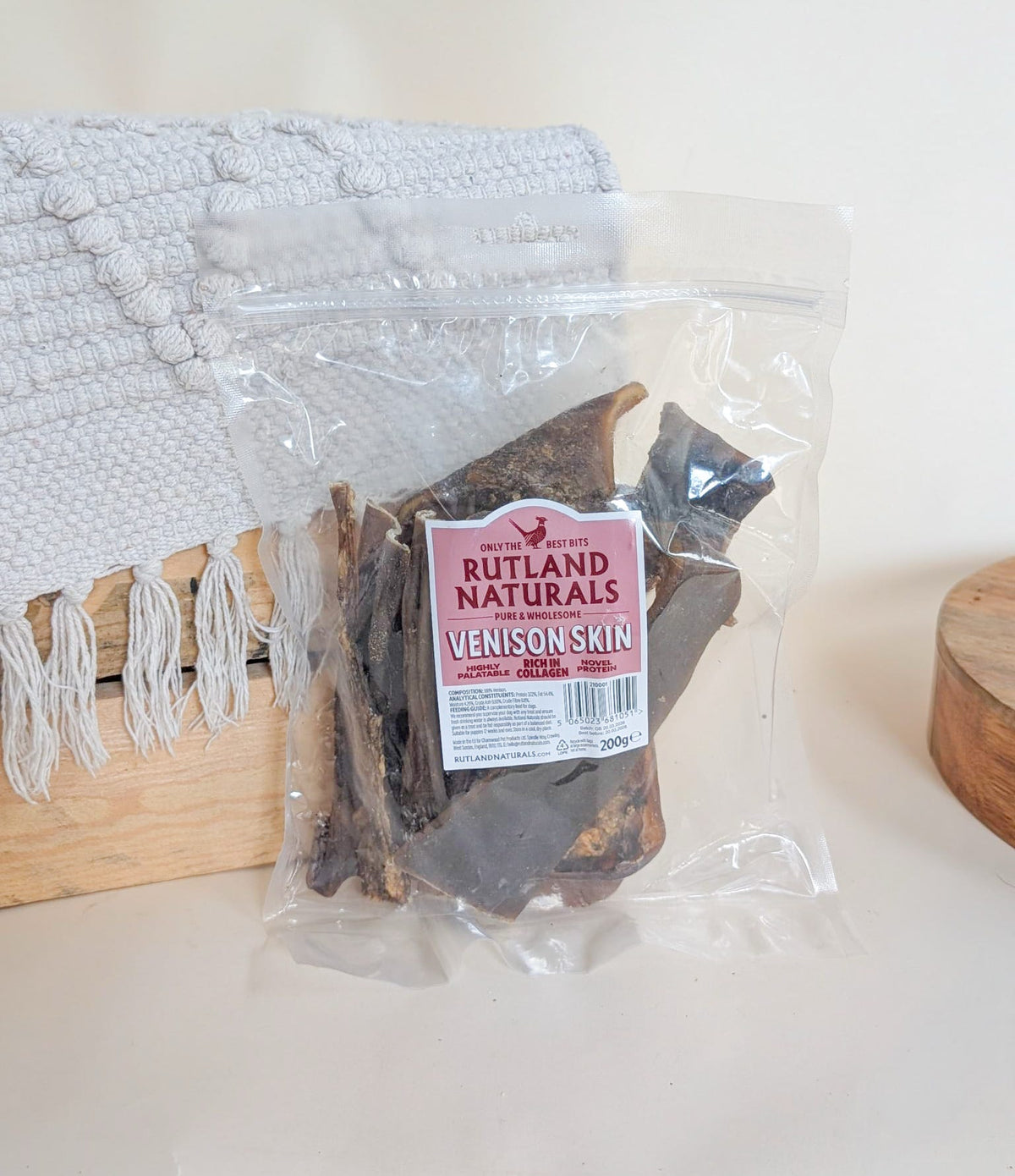 Rutland Naturals Venison Skin (200g)