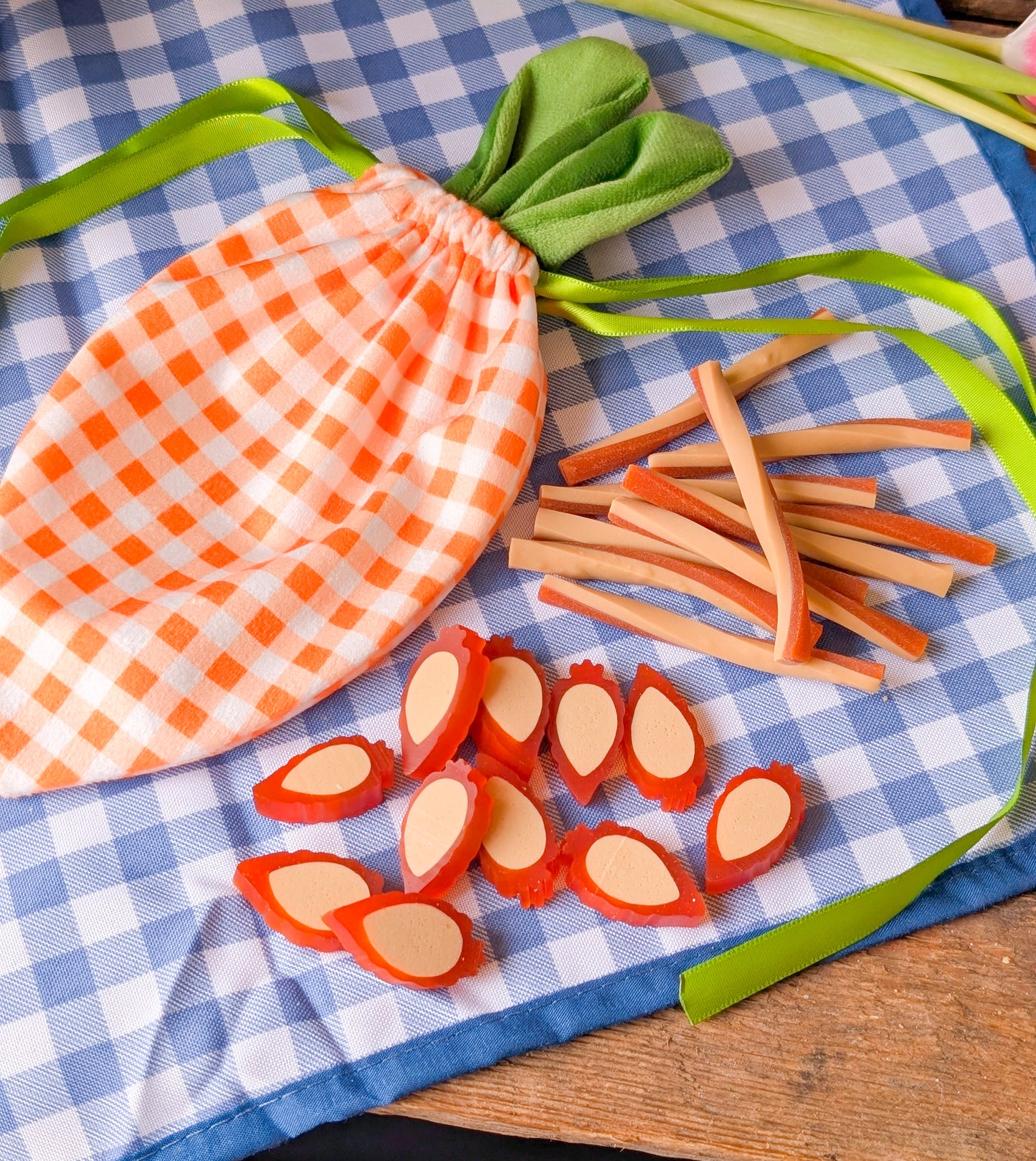 Velvet Veggie Carrot Gift Bag Filled With Carrot Treats
