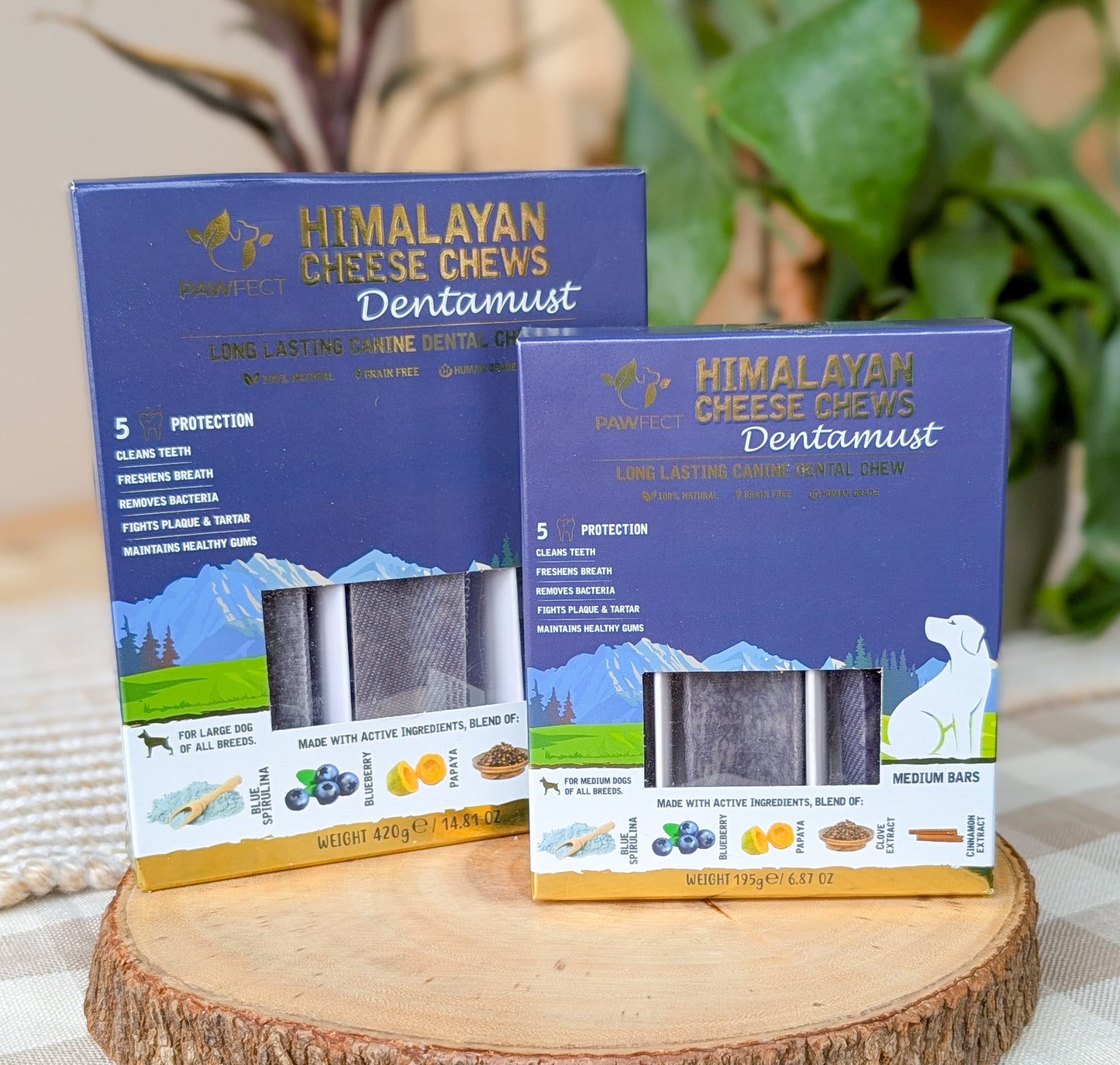 Pawfect Himalayan Yak Cheese Chews | Blueberry & Papaya (3 pack)