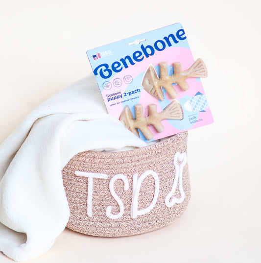 Benebone | Fishbone Puppy Chew Toy (2 Pack)